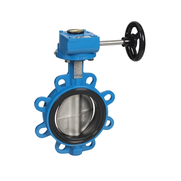 Butterfly valve Type: 6333 Ductile cast iron/Stainless steel Gearbox Wafer type